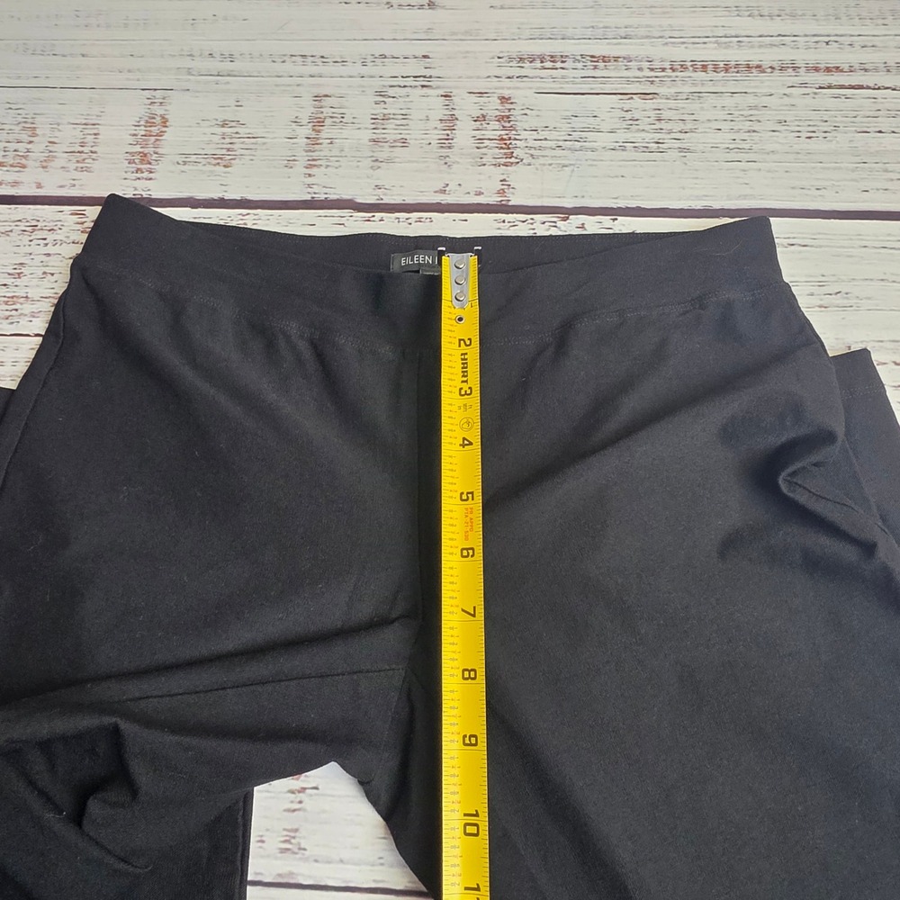 Eileen Fisher Womens XS Black Viscose Nylon Spandex Slim Ankle Crepe Stretch - Picture 8 of 9